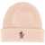 Moncler Grenoble Beanie Hat With Logo PINK