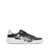 Balmain 'B Court' Black And White Low Top Sneakers With Contrasting Logo Print In Leather Man MULTICOLOR