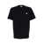 MAISON KITSUNÉ Black T-Shirt With Fox Head Patch In Cotton Man Black