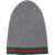 Gucci Hat Ribhat Web J/Graphite/Dark Green MULTICOLOUR