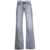 MOTHER 'The Bookie Heel' Grey Flared Jeans In Stretch Denim Woman GREY