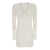 ROTATE Birger Christensen Mini White Dress With Rose Patch In Lace Woman WHITE