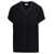 Brunello Cucinelli Black V-Neck T-Shirt With Monile Detail In Stretch Cotton Woman Brunello Cucinelli Black