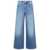 Isabel Marant 'Lemony' Light Blue Flared Jeans With Logo Patch In Cotton Denim Woman BLUE