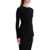 COURRÈGES Black Viscose And Polyester Sweater With Drop Neckline BLACK