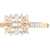 Roger Vivier Hair Clip With Decorative Stones Light Gold ORO CHIARO