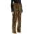 Tom Ford Wide Leg Leopard Print Silk Pants In Camel And Black CAMEL