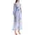 ZIMMERMANN Light Blue Watercolor Floral Midi Dress With Deep V Neckline LIGHT BLUE WATERCOLOUR FLORAL