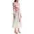 ZIMMERMANN White Floral Linen Midi Dress Ciara CIARA FLORAL