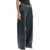 THE ATTICO Loose Fit High-Waisted Navy Blue Denim Pants NAVY BLUE