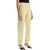 THE ATTICO High Waist Loose Yellow Cotton Pants FADE DUSTY YELLOW