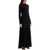 CHRISTOPHER ESBER Long Black Viscose Maxi Dress With Copper And Stone Decoration BLACK