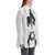 Jean Paul Gaultier White Cotton Shirt With Skeleton Print Front And Back WHITE/BLACK