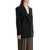 THE ANDAMANE Blazer In Poliestere E Lana Nero Oversize Monopetto Con Scollo A V BLACK