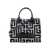 Balmain Balmain B-Army Monogrammed Jacquard And Leather Tote Bag Multicolor