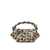 Ganni 'Bou' Multicolor Mini Handbag With Logo Plaque On The Front And All-Over Leopard Motif In Leather Woman MULTICOLOR