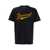 DSQUARED2 Black T-Shirt With Logo Print On The Front In Cotton Man Black