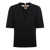 Jil Sander Jil Sander Crew Neck Short Sleeve Knit With Integrated Jewel Necklace Clothing Black