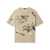 R13 R13 Tshirt KHAKI WITH PAINT SPLATTER