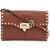 Valentino Garavani Small Brown Leather Shoulder Bag With Studs SELLERIA