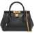 Dolce & Gabbana Taupe Leather Handbag With Lock NERO