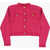 Balmain Logoed Cardigan With Removable Padding Pink