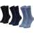 SKECHERS 3pk Men's Basic Socks Navy