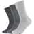 SKECHERS 3pk Men's Basic Socks Grey