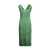 Dolce & Gabbana Dolce & Gabbana Fringed Midi Dress Green