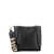 Stella McCartney Rafia and alternative material to leather shoulder bag with frontal logo Multicolour