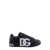 Dolce & Gabbana Leather sneakers with lateral monogram Black