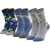 SKECHERS 3PPK Boys Casual Glow In The Dark Socks Multicolour