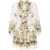 ZIMMERMANN Zimmermann Floral Print Linen Mini Dress Beige