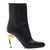 Alexander McQueen Alexander McQueen Leather Heel Ankle Boots Black