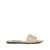 Dolce & Gabbana Dolce & Gabbana Dg Logo Leather Slides Beige