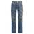 Alexander McQueen Alexander McQueen Skull Print Jeans BLUE