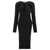 COPERNI Coperni "Twisted" Ribbed Dress With Cut-Out Black