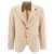 Lardini Lardini Single-Breasted Wool Blend Blazer Beige