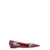 Casadei Casadei Cleo Leather Pointy-Toe Ballet Flats Red