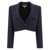 Chloe Chloé Cropped "Spencer" Jacket In Wool Grain De Poudre BLUE