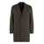 Hugo Boss Boss Single-Breasted Wool Coat GREEN