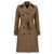 Versace Versace Cotton Blend Trench Coat Beige