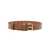 Prada Prada Logo Plaque Leather Belt BROWN