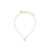 Salvatore Ferragamo Gold-Colored Necklace With Gancini Charm In Brass Woman GREY