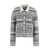 Thom Browne Thom Browne Checked Wood Jacket GREY