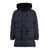 Moncler Moncler Rowan Long Hooded Down Jacket BLUE