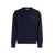 MAISON KITSUNÉ Maison Kitsuné Wool-Blend Crew-Neck Sweater BLUE