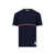 Thom Browne Thom Browne Logo Cotton T-Shirt BLUE