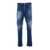 DSQUARED2 Blu Mid-Waist Jeans In Cotton Blend Man BLUE