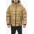 DSQUARED2 Logo Printed Down Jacket With Zipped Pockets* Beige